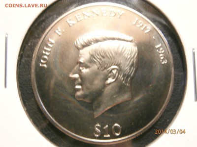 ЛИБЕРИЯ 10 долларов 2000г.КЕННЕДИ до 05.03 - P3040004.JPG