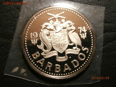 БАРБАДОС 2 доллара 1974г.РЫБКИ. ПРУФ до 05.03 - P3040009.JPG