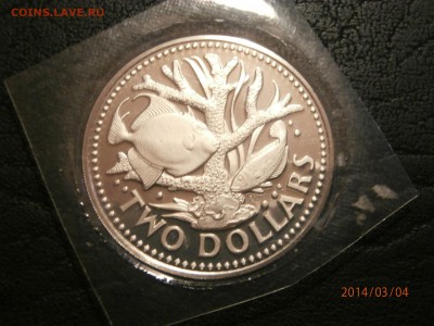 БАРБАДОС 2 доллара 1974г.РЫБКИ. ПРУФ до 05.03 - P3040010.JPG