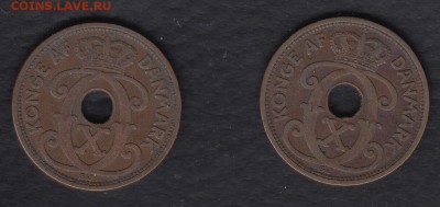 Дания 2 эре 1927 HCN и 2 эре 1928 N до 06.03.2014 22-00 - Дания 2 эре р