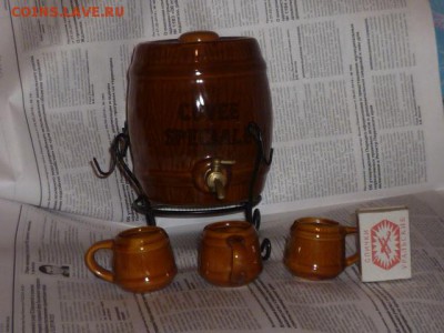 Декоративный набор,форфор,бочка и 3 кружки-красота - P1060238.JPG