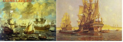 Монеты с Корабликами - Schiffe_der_Brandenburgisch-Afrikanische_Handelskompagnie_vor_Westafrika-П