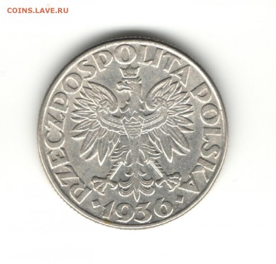 Польша, 2 злотых 1936 (корабль) до 10.03.2014, 21-00 МСК - 2zt36-2скан