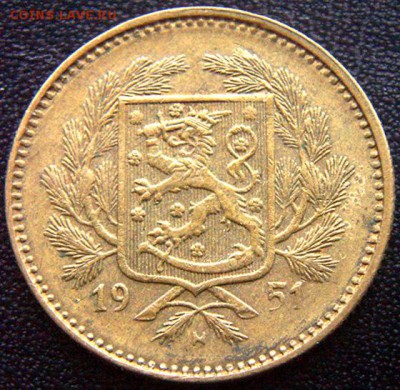 Финляндия_5 марок 1951; до 05.03_22.12мск - 7528