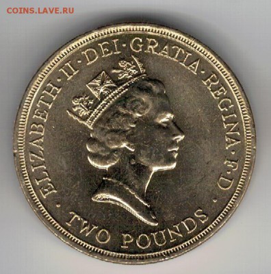 Великобритания 2£ 1986 Игры до 10.03 в 22.00мск (8073) - 4-вел2ф1986а