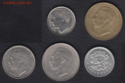 Люксембург 5 монет 1970-1988 гг. до 07.03.2014 22-00 - Люксембург р