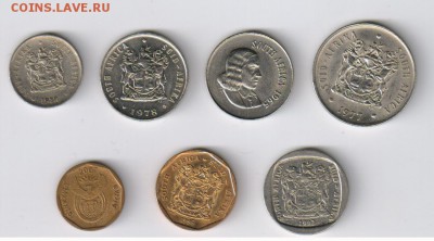 ЮАР - 7 монет 1965 - 2007гг до 11.03.2014г 21-00 - ЮАР - 7 монет 001