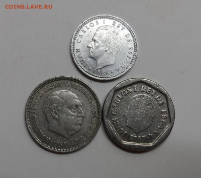 Испания 200 песет 1986г. 5 песет 1957г. - SAM_5035.JPG