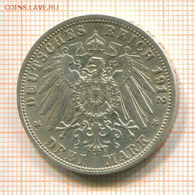 3 марки Германия, 1912 год - 20330