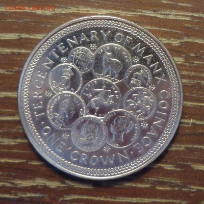 о.МЭН - Крона 300 ЛЕТ МОНЕТНОЙ СИСТЕМЕ до 12.03, 22.00 - о.Мэн 300 лет монетной системе