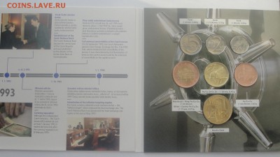 2013 Набор монет Чехии жетон 20лет народному банку до 10.03 - набор ч 3