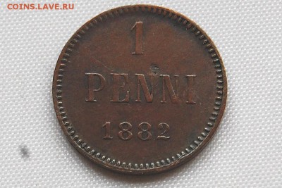 Русская Финляндия 1 пенни 1881,1882 !!! - 050.JPG