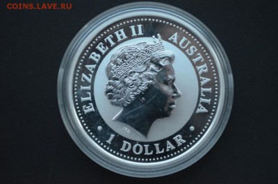 Австралийский Лунар Год козы 1 доллар 2003 с позолотой - DSC_0878.JPG