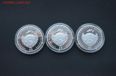 Набор монет Палау - Птицы. 3шт по 5$. Серебро 925 - DSC_0885.JPG