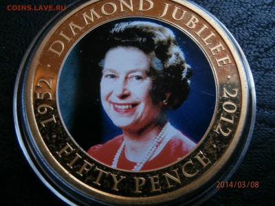 ДЖЕРСИ 50пенсов 2012 БРИЛЛ.ЮБИЛЕЙ позолота 10.03 - P3080032.JPG