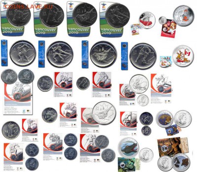 Канада. 1с-50с*$1,$2,$4,$5,$10,$20*Наборы монет. Пополняемая - 132738073