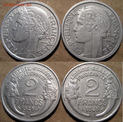 Польша 10зл (Мицкевич) и Франция 1948 (2 франка) - 2франка1948-2штуки