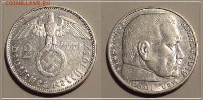 Германия 2 марки 1937 А до 12.03.14 в 22.00 - 2 марки 1937 A 19.11.13 - 2