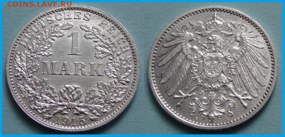 Германия 1 марка 1915 А анц до 12.03.14 в 22.00 - 1 марка 1915 А - 2 - 15.02.14