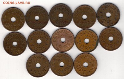 ДАНИЯ 2 ЭРЕ 1927-40 (13ШТ) ДО 13.03.14 В 22.00МСК (7980) - 4-дан2а