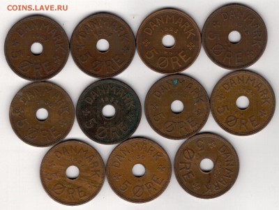ДАНИЯ 5 ЭРЕ 1927-40 (11ШТ) ДО 13.03.14 В 22.00МСК (7980) - 4-дан5а
