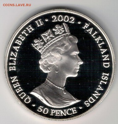 Ag ФОЛКЛЕНДЫ КРОНА 2002 КОРОНАЦИОННЫЙ ТРОН 13.03 В 22Ч(8107) - 5-фолк-трон