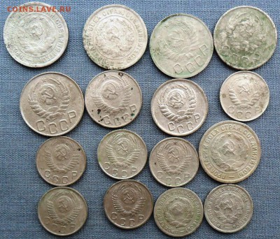 Мельхиор.10,15,20 коп.16 шт.1931-1957г.См.список. - SAM_0250.JPG