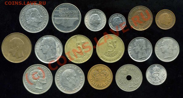 17 монет Нидерланды Бельгия Дания 1955-88 до 27.02 21-00мск - img496