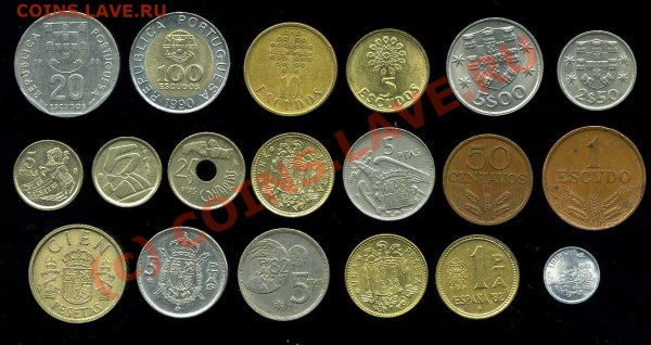 19монет Испания Португалия 1955-88 до 27.02 21-30мск - img506