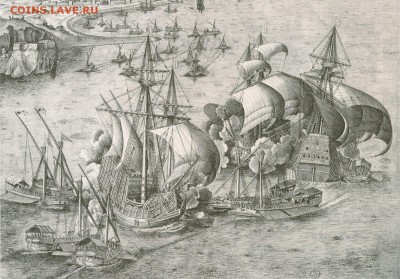 Кораблики на банкнотах - Galleys_and_carracks_in_battle (Копировать)
