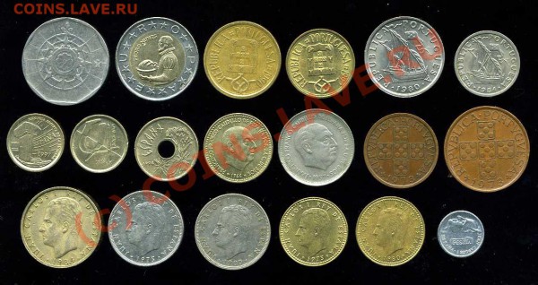 19монет Испания Португалия 1955-88 до 27.02 21-30мск - img502