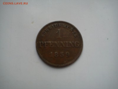 1 пфеннинг 1859 Германия. На оценку. - DSC00743.JPG