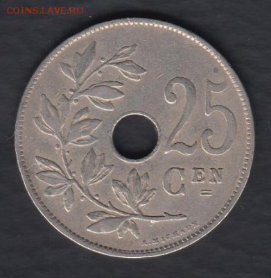 Бельгия 25 сантимов 1928 Belgie до 11.03.2014 22-00 - Бельгия 25 сантимов 1928 а