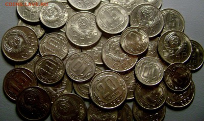 10,15,20 копеек 1954-57 - Домашние - 41 монета до 12.03.14 - DSC05726