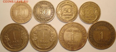 Монеты Франции 1921-48 г.г. - 18 шт до 13.03.14 г. - 3