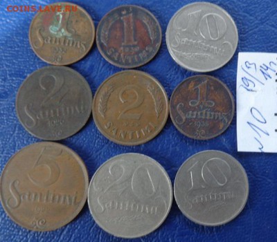 Латвия буржуазная : 1 сантим-3шт,2 сан-2шт,5сан,10 сан-2 гт - 09.03.2014     разное  № 2 147.JPG