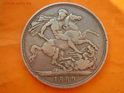 Великобритания: Ag-925 крона 1889 Виктория до 17.03.14, 22 - Крона 1889-1.JPG