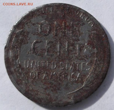 1 цент 1943 США фальшак железный - DSCF9438