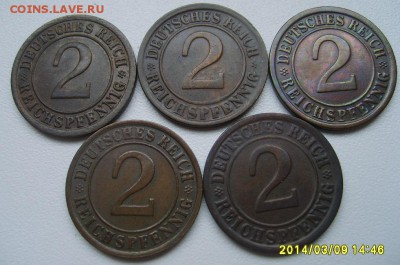 ГЕРМАНИЯ,2 РЕЙХСПФЕННИГА 1924 (дворы-A,E,G,J,F )!до 13.03. - S6000446.JPG