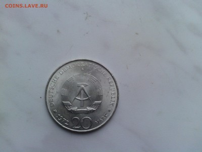 ГДР 20 марок 1972г. Вильгельм Пик - IMG_20140312_193040