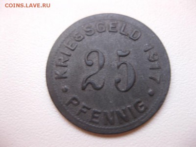 MUNSTER,25 пфеннигов 1917г(цинк,нотгельд)!до 13.03.2014 - IMG_0837.JPG
