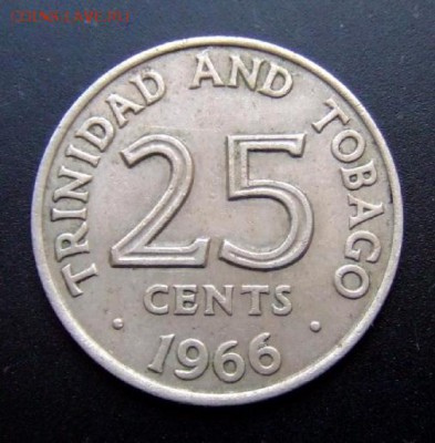ТРИНИДАД и ТОБАГО 25 центов (1966) до 15.03 (22.00) - Тринидад и Тобаго 25 центов (1966) Р