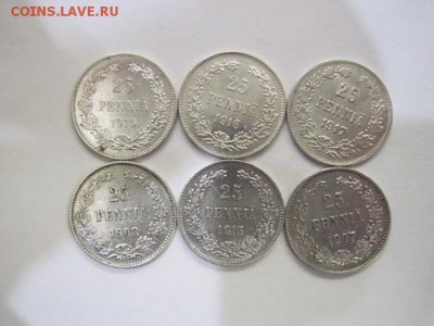 25 пенни Россия для Финляндии 6 шт. - Изображение23 073
