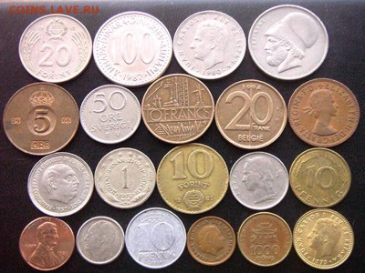 40 разных монет (см. фото и описание). До 13.03_22.00мск - 7637