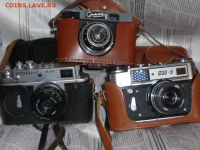 Фотоаппараты-Фэд 5;Зоркий 4к;Смена 6 - P1060296.JPG