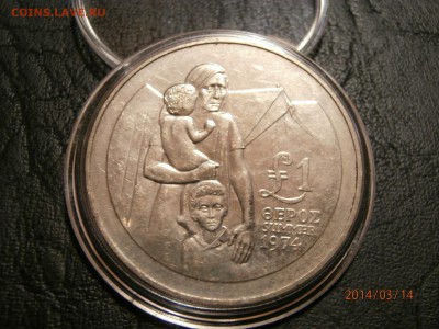 КИПР 1 фунт 1976г. БЕЖЕНЦЫ до 15.03 - P3140032.JPG