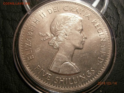 ВЕЛИКОБРИТАНИЯ 5шиллингов 1960г. до 15.03 - P3140037.JPG