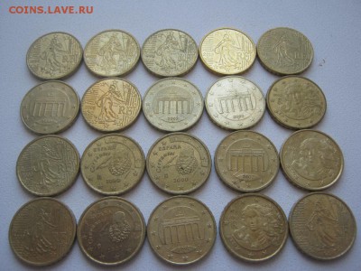 1 Евро (22 шт.) и 10 центов (20 шт.) - 2а