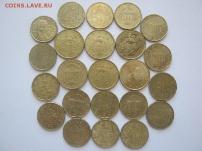 50 центов (12 шт.)+20 центов (29 шт.)+10 центов (3 шт.) - 1а