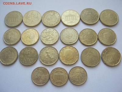 50 центов (12 шт.)+20 центов (29 шт.)+10 центов (3 шт.) - 6